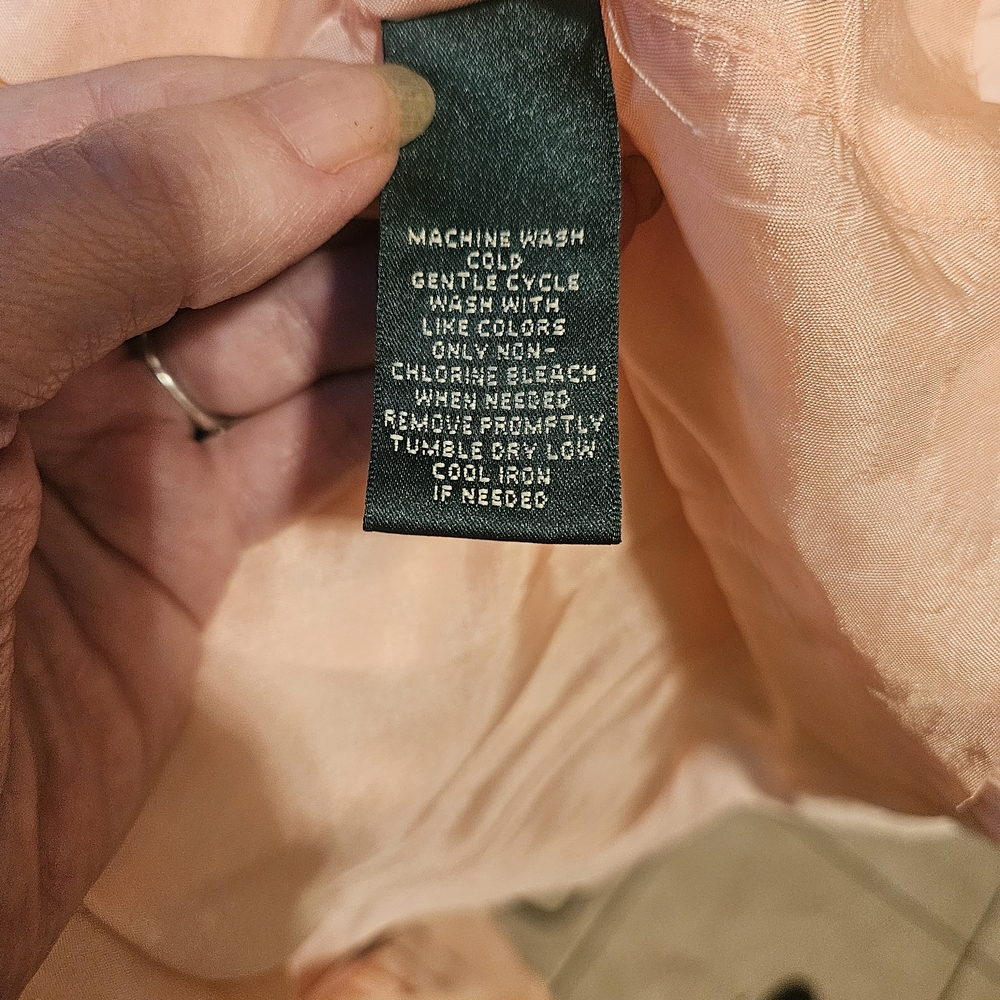 Lauren Ralph Lauren Blush Double-Breasted Trench Coat - Picture 7 of 8